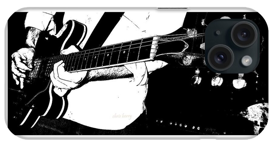Guitarist iPhone Case featuring the photograph Gibson Guitar Graphic by Chris Berry