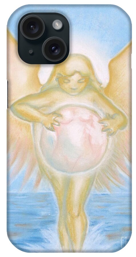Goddess iPhone Case featuring the drawing Gift of the Golden Goddess by Samantha Geernaert