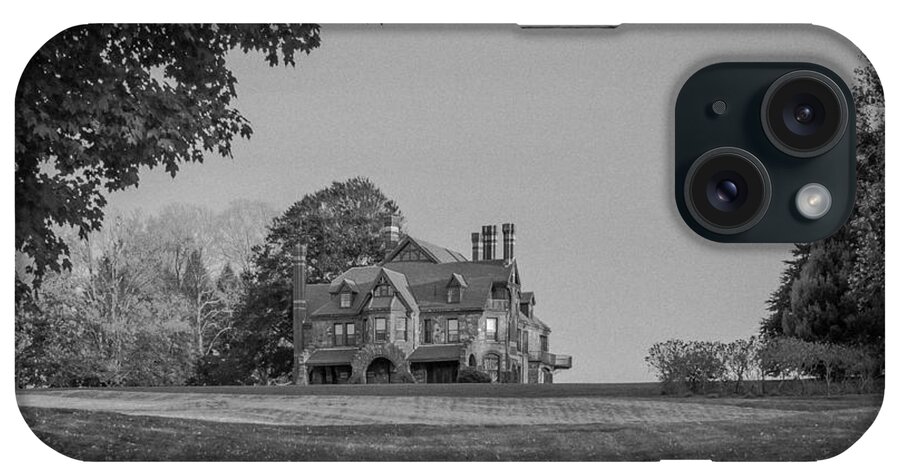 Black And White iPhone Case featuring the photograph Gilded Age Mansion by Brian MacLean
