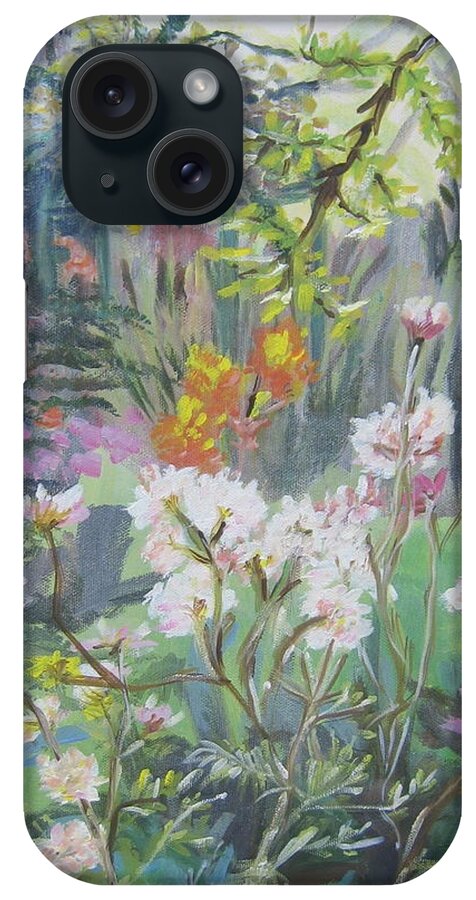  iPhone Case featuring the painting Giverny in Autumn by Julie Todd-Cundiff