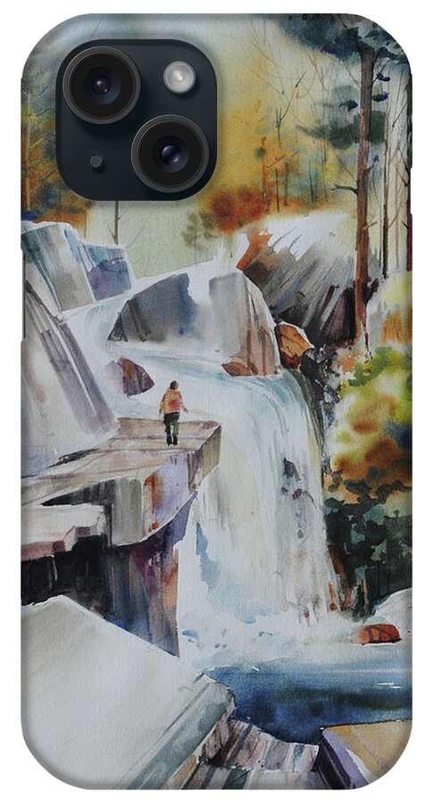 Quarries iPhone Case featuring the painting Glacial Quarries by P Anthony Visco