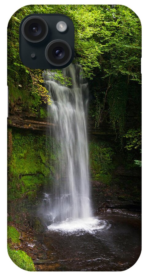 Photography iPhone Case featuring the photograph Glencar Waterfall Is Situated by Panoramic Images