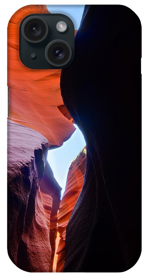 Antelope Canyon iPhone Case featuring the photograph Glowing Red Rocks by Jason Chu