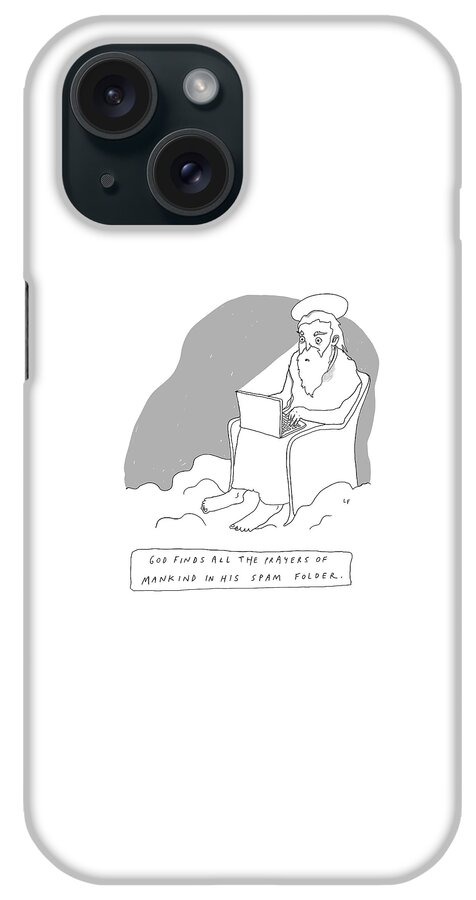 God Sits In A Throne In Heaven iPhone Case