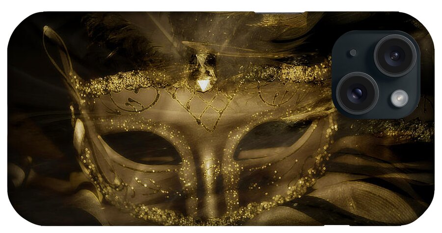 Gold iPhone Case featuring the photograph Gold in the Mask by Amanda Eberly
