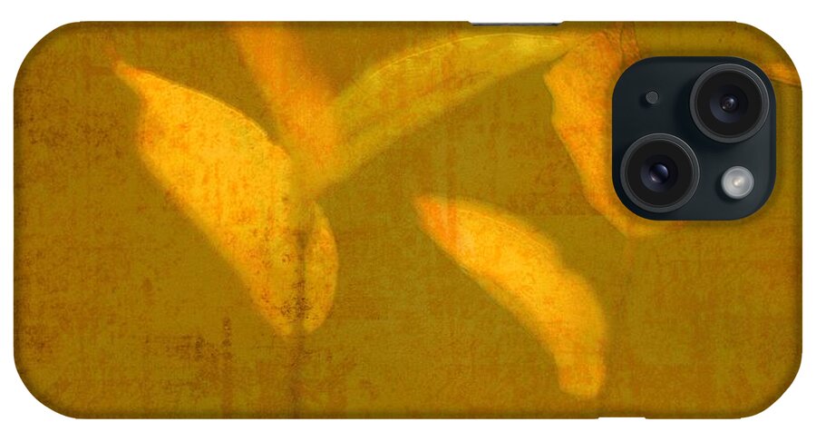 Gold iPhone Case featuring the photograph Gold Leaves by Suzanne Powers