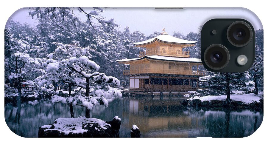 Travel iPhone Case featuring the photograph Gold Temple In Kyoto, Japan by Masao Hayashi