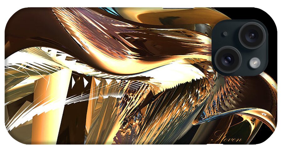 Eagle iPhone Case featuring the digital art Golden Eagle by Steven Lebron Langston