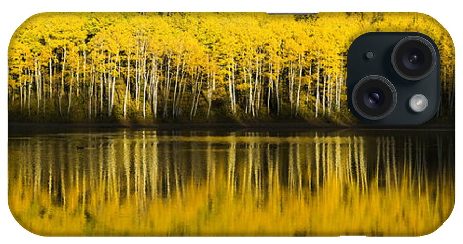 Fall iPhone Case featuring the photograph Golden Lake by Chad Dutson