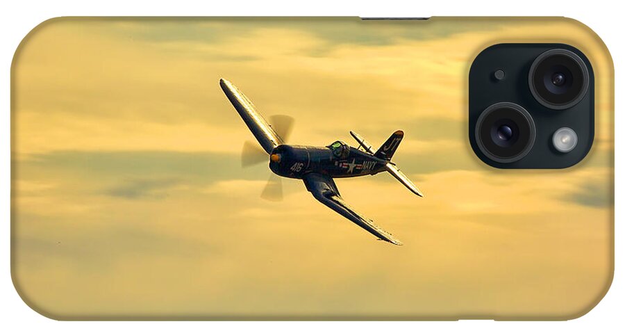 Vought F4u Corsair iPhone Case featuring the photograph Golden Patrol by Mark Steven Houser