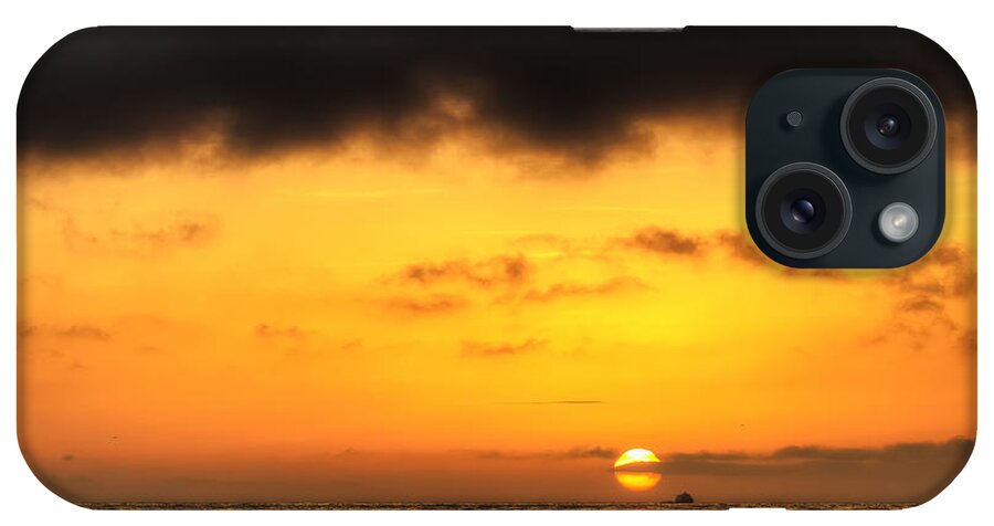 Golden iPhone Case featuring the photograph Golden Sunset by Eddie Yerkish