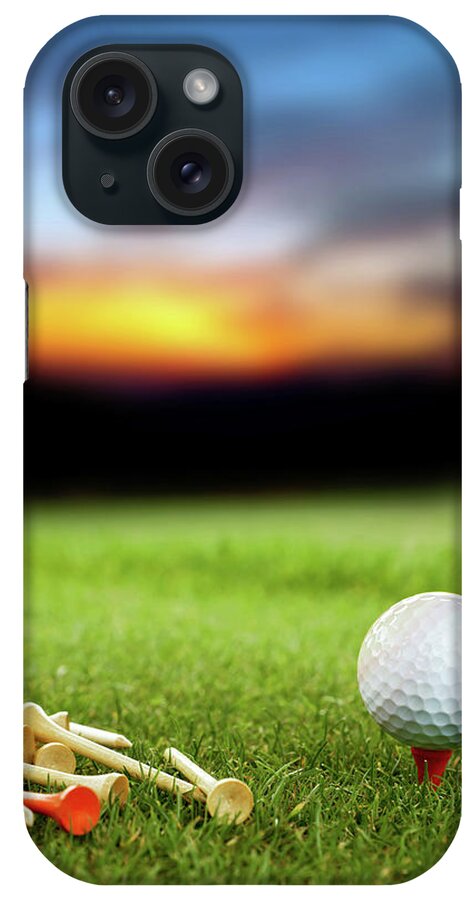 Grass iPhone Case featuring the photograph Golf Ball by Okanmetin