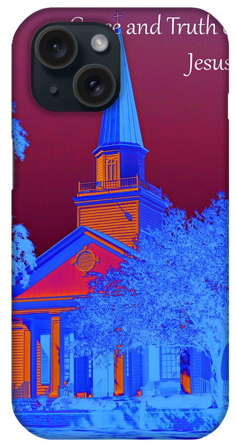 Scripture Art iPhone Case featuring the photograph Grace and Truth by Bill Barber