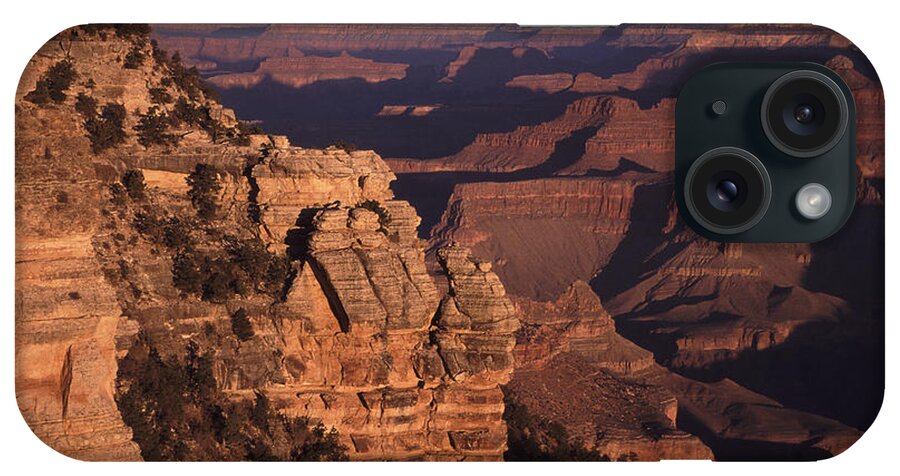 Eroded iPhone Case featuring the photograph Grand Canyon sunrise by Liz Leyden
