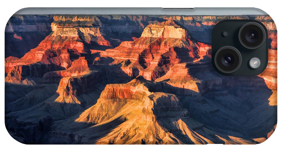 Grand Canyon iPhone Case featuring the painting Grand Canyon National Park Sunset by Christopher Arndt