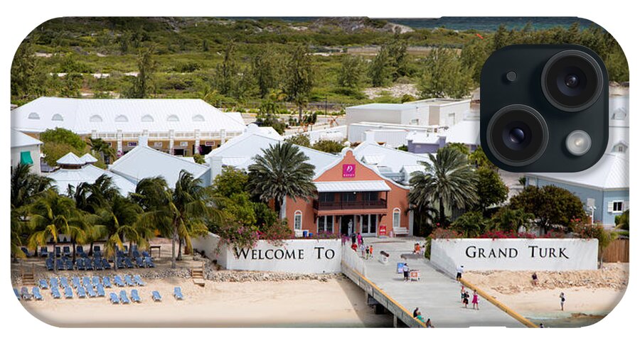 Grand iPhone Case featuring the photograph Grand Turk Welcome Center by Jack Nevitt