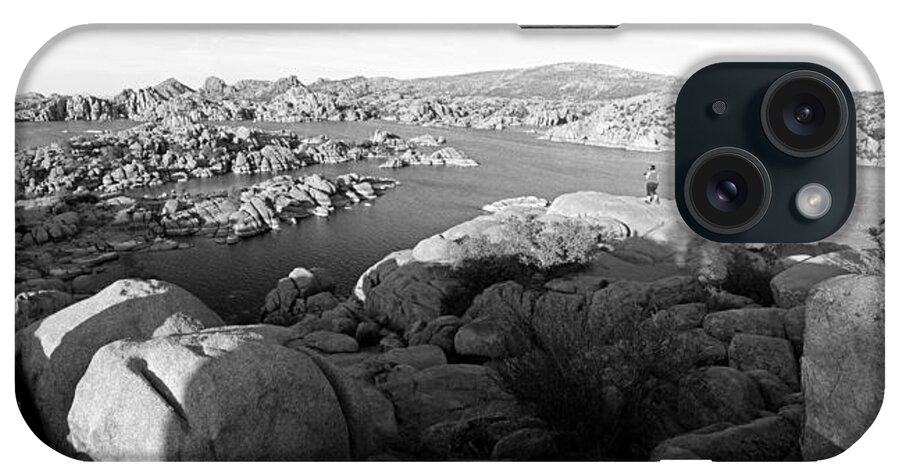 Panoramic iPhone Case featuring the photograph Granite Dells Panoramic by Tam Ryan