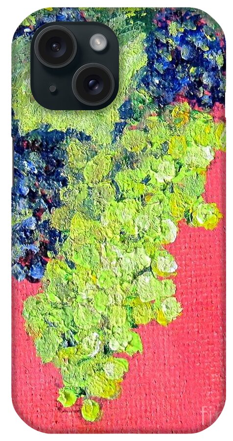 Grape iPhone Case featuring the painting Ripening Grapes by Laurie Morgan