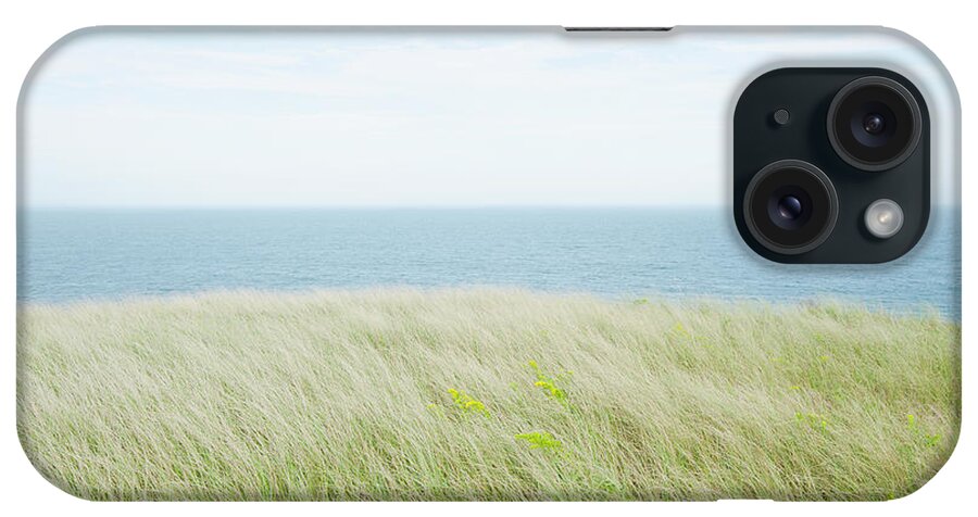 Tranquility iPhone Case featuring the photograph Grassy Bluff, Nantucket by Nine Ok