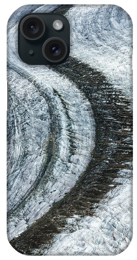 Glacier iPhone Case featuring the photograph Great Aletsch Glacier Moraine by Matthias Hauser