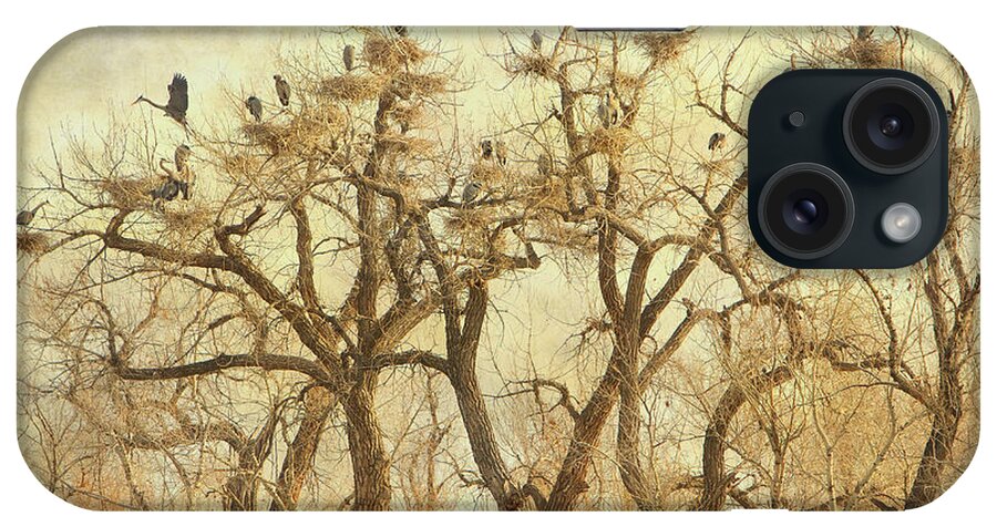 Blue Heron iPhone Case featuring the photograph Great Blue Heron Hangout Fine Art by James BO Insogna