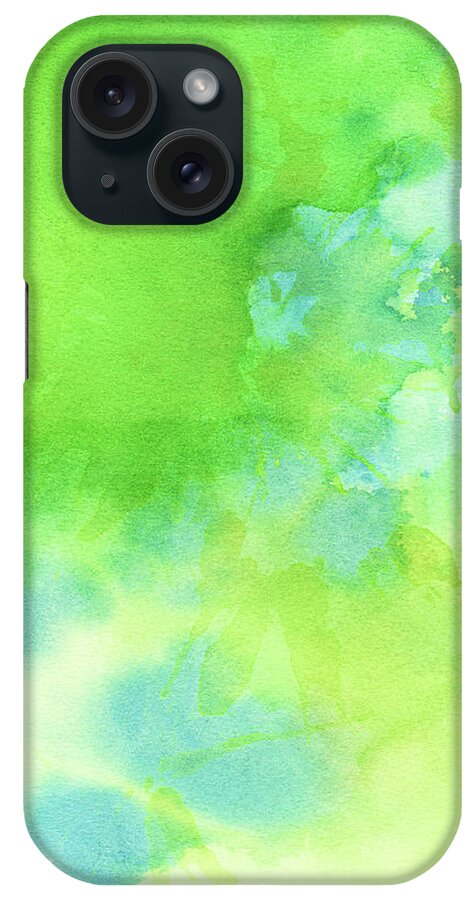 Art iPhone Case featuring the photograph Green Blue Background Abstract by Taice