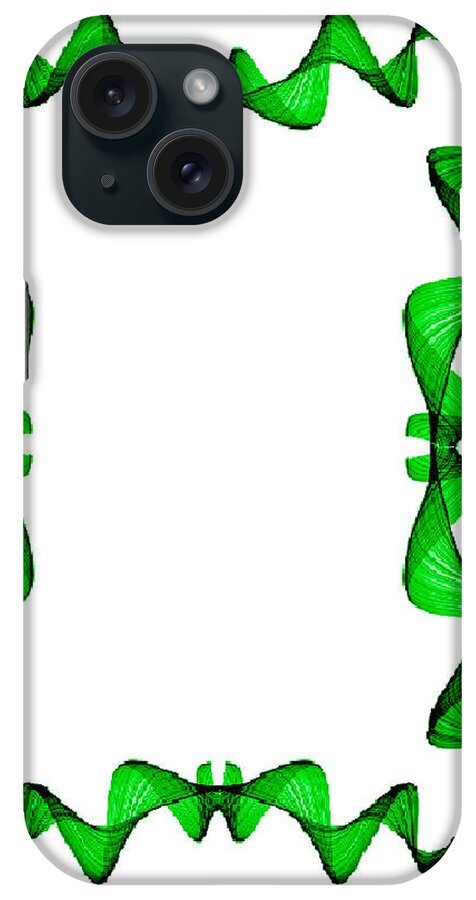 Green iPhone Case featuring the painting Green Frame 1 by Bruce Nutting