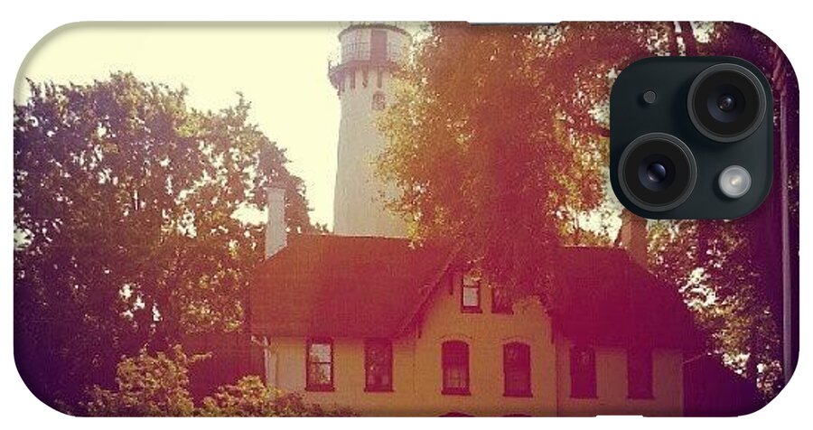 Lighthouse iPhone Case featuring the photograph Grosse Point Lighthouse 1873 by Jill Tuinier