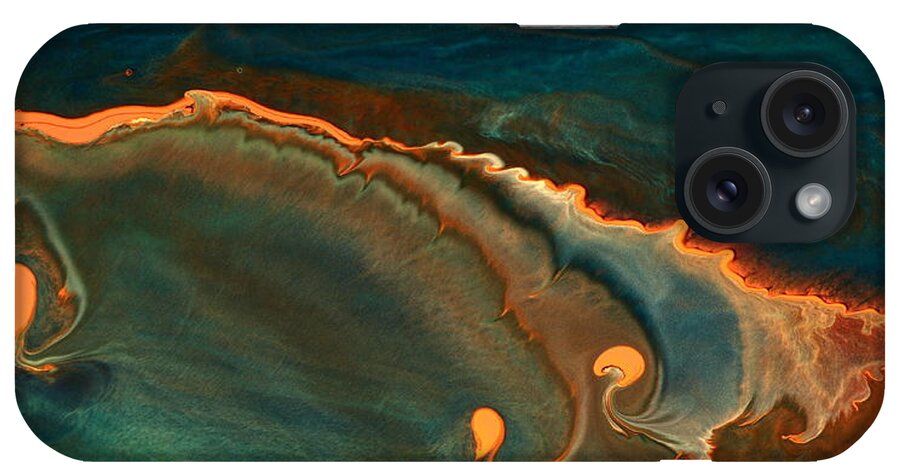 Fluid iPhone Case featuring the photograph Growing Emotions - Contemporary Fluid Abstract Art by kredart by Serg Wiaderny