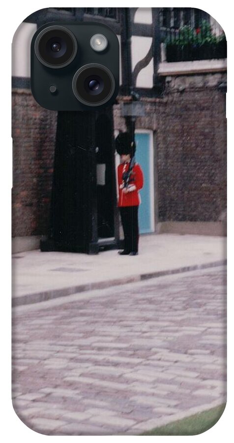 London iPhone Case featuring the photograph Guard London England by Lisa Travis