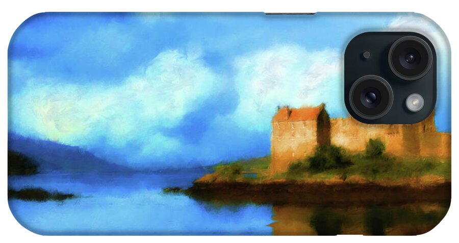 Eilean Donan Castle iPhone Case featuring the digital art Guardian of the Loch by Diane Macdonald