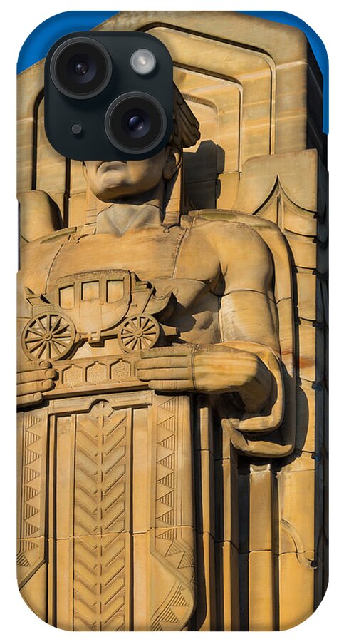 Cleveland iPhone Case featuring the photograph Guardian of Transportation by Clint Buhler