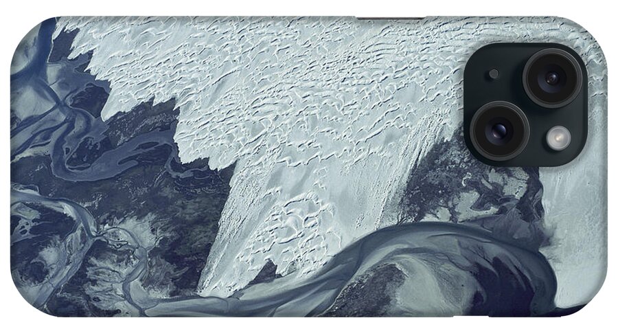 Feb0514 iPhone Case featuring the photograph Guerrero Negro Dunes Aerial Baja Mexico by Larry Minden