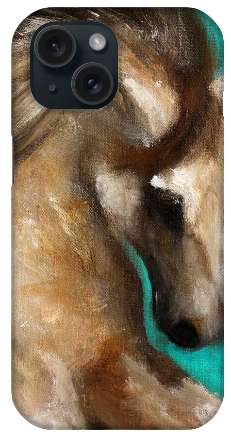 Horse iPhone Case featuring the painting Niky Boy by Barbie Batson