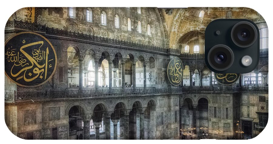 Architecture iPhone Case featuring the photograph Hagia Sophia Interior by Joan Carroll