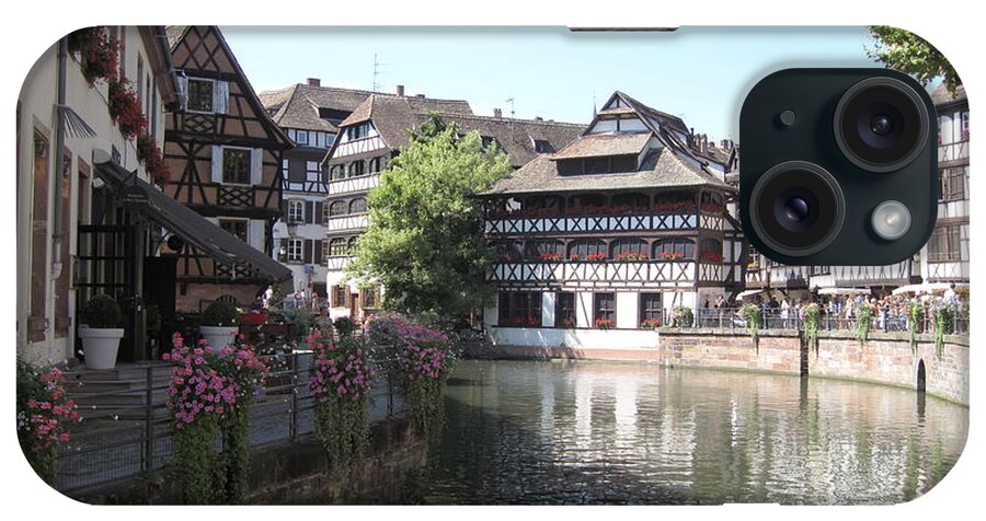 Timber iPhone Case featuring the photograph Half-Timbered Houses in Strasbourg by Amanda Mohler