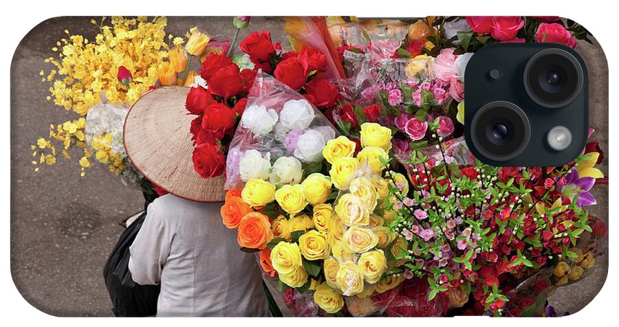 Vietnam iPhone Case featuring the photograph Hanoi Flowers 02 by Rick Piper Photography
