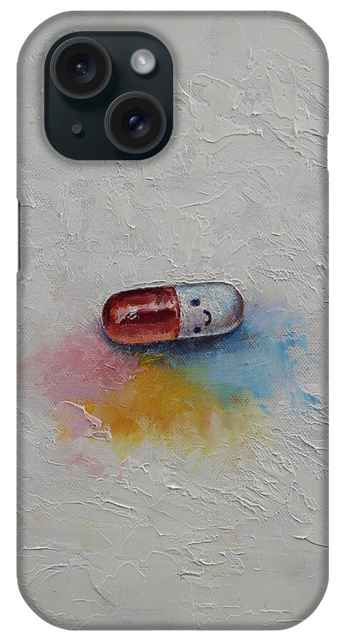 Fun iPhone Case featuring the painting Happiness by Michael Creese