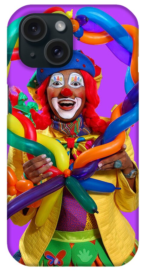 Clown iPhone Case featuring the photograph Happy Birthday Clown by Joe Ownbey