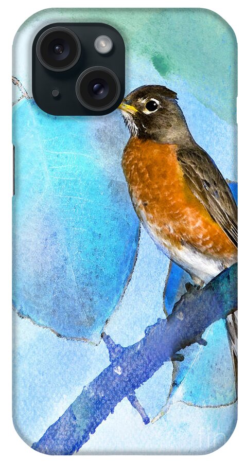 American Robin iPhone Case featuring the photograph Harbinger by Betty LaRue