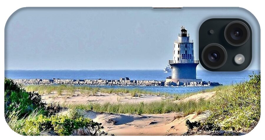 Lighthouse iPhone Case featuring the photograph Harbor of Refuge Lighthouse by Kim Bemis