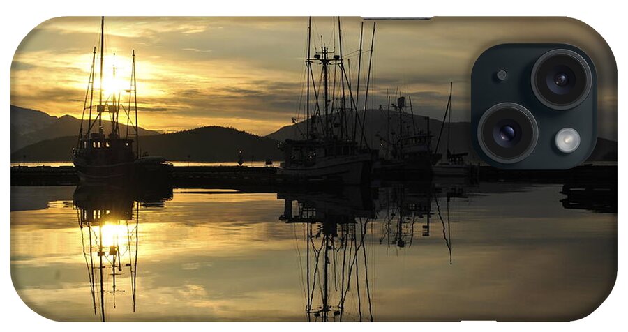 Landscape iPhone Case featuring the photograph Harbor Sunset by Cathy Mahnke