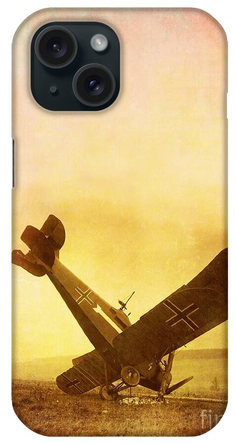 Airplane iPhone Case featuring the photograph Hard Landing by Edward Fielding