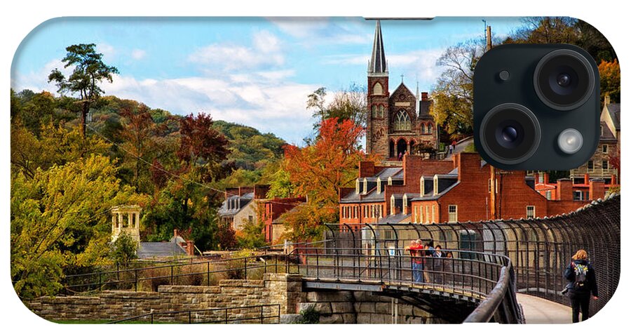 Architecture iPhone Case featuring the photograph Harpers Ferry in Autumn by John M Bailey