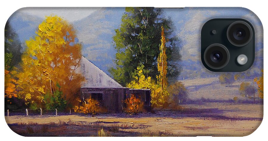  Fall iPhone Case featuring the painting Hartley Autumn by Graham Gercken