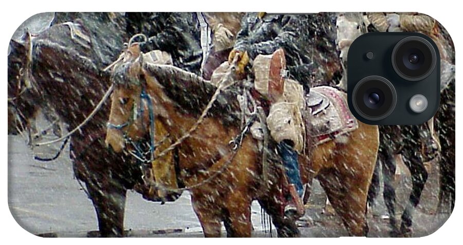 Western iPhone Case featuring the photograph Hashknife Pony Express by Matalyn Gardner