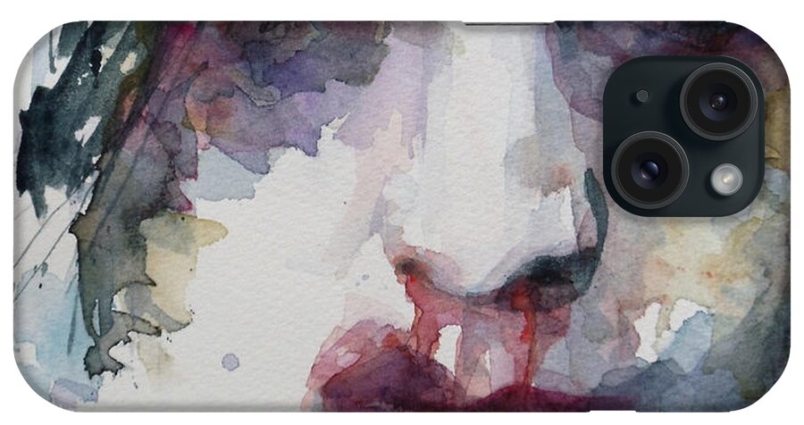 Portrait iPhone Case featuring the painting Haunted  by Paul Lovering