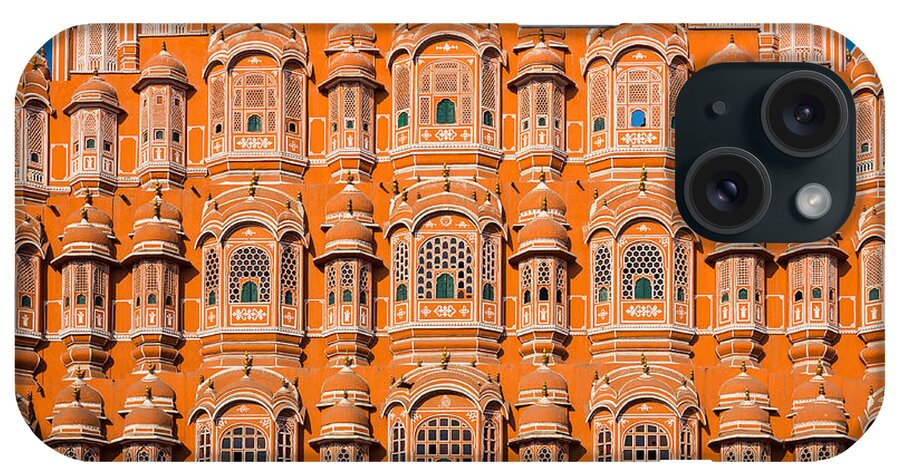 Asia iPhone Case featuring the photograph Hawa Mahal Moon by Inge Johnsson