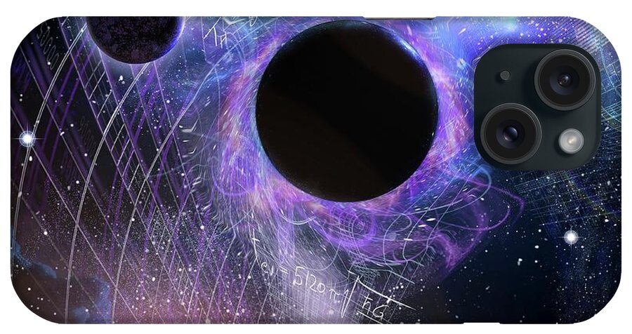 Stephen Hawking iPhone Case featuring the photograph Hawking And Black Holes by Harald Ritsch/science Photo Library
