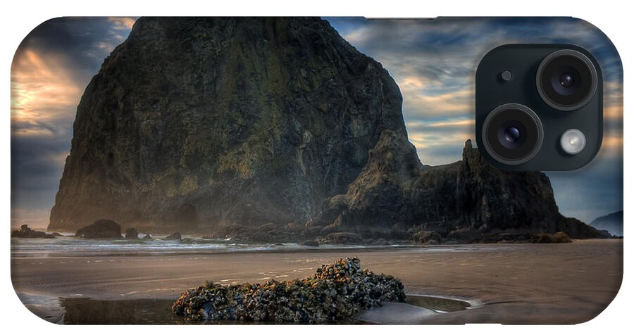 Haystack Rock iPhone Case featuring the photograph Haystack Rock by Joseph Bowman